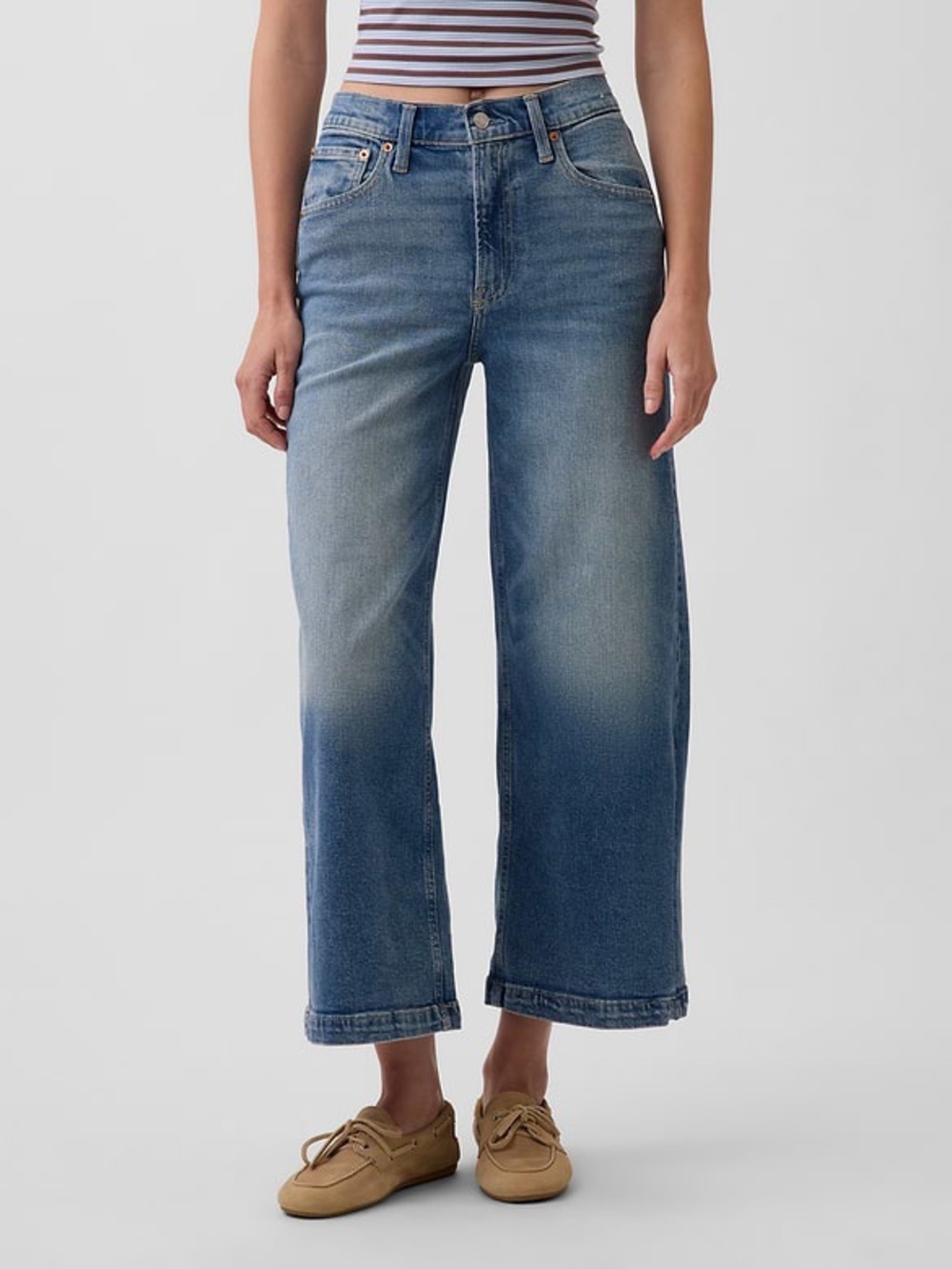 GAP High-Rise Stride Ankle Jeans
